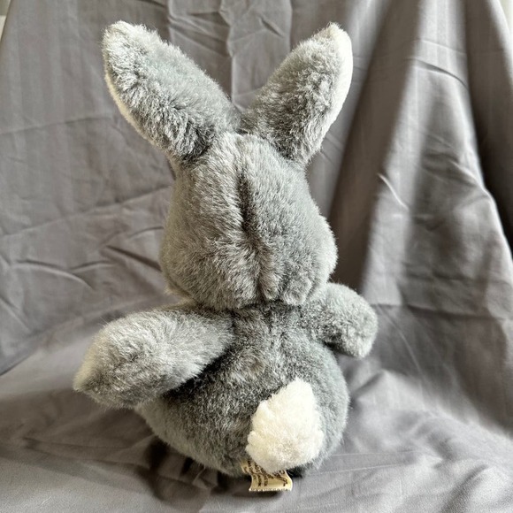 Vtg WESTCLIFF COLLECTION Gray Bunny Rabbit Plush EUC - Picture 6 of 12